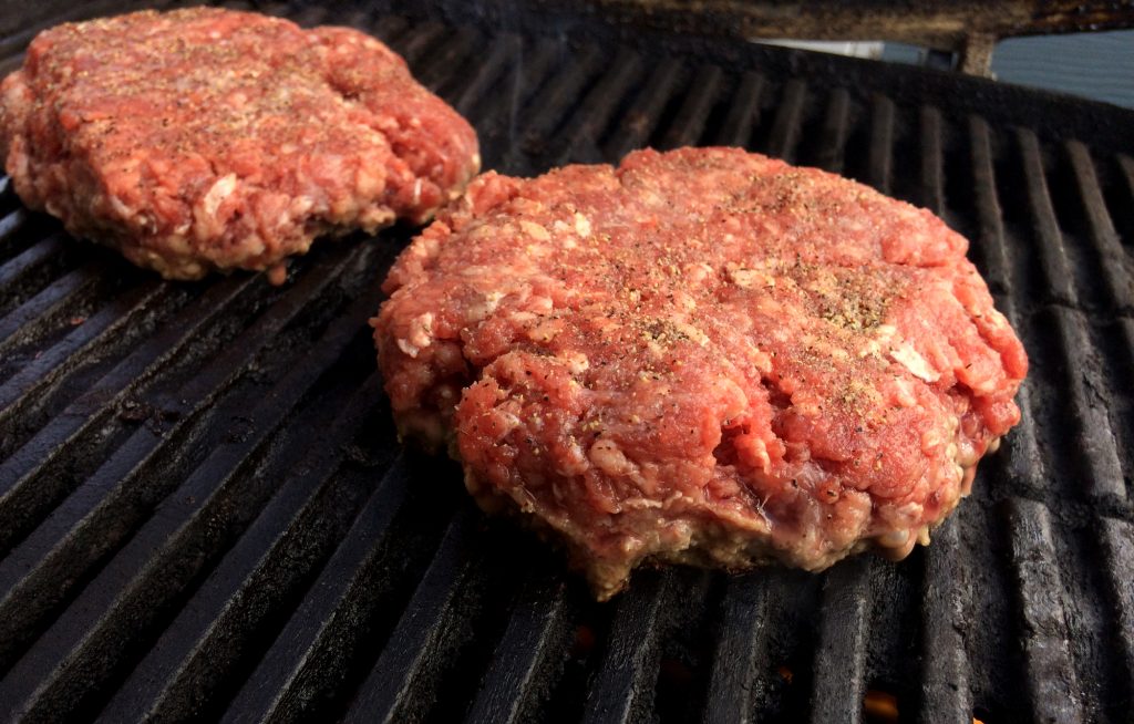 bison-burgers-on-grill