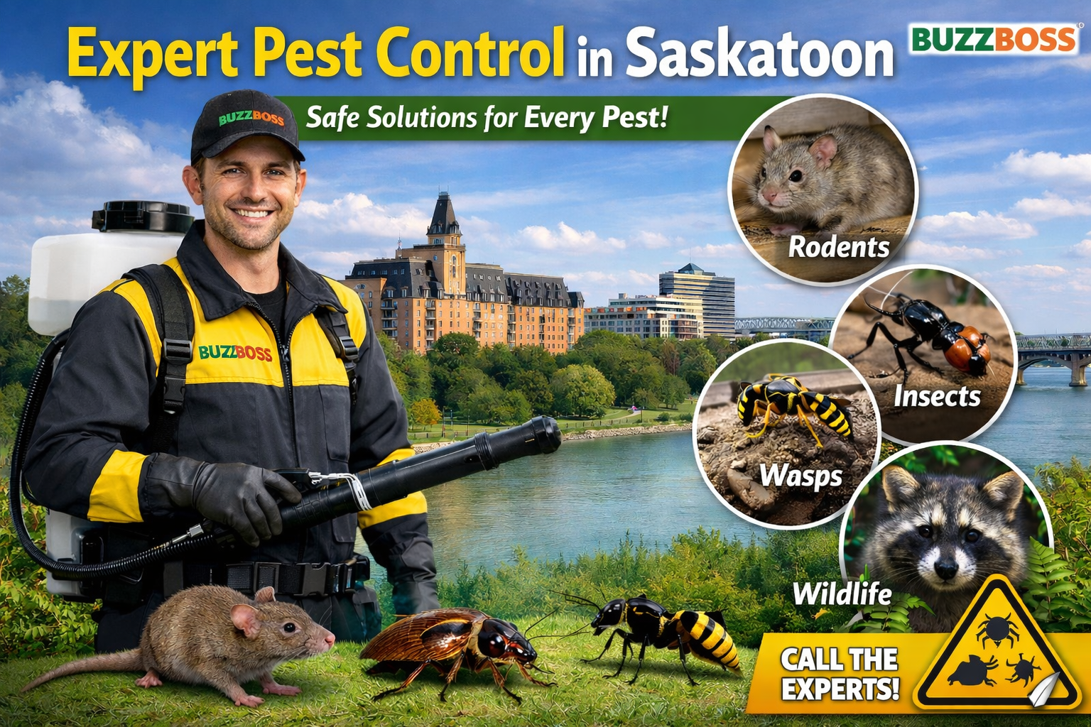 Expert pest control service in Saskatoon offering safe solutions for every pest